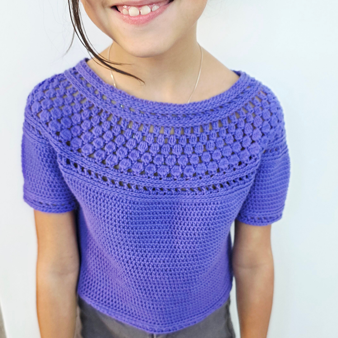 Zinnia Mini Blouse - Crochet pattern 8