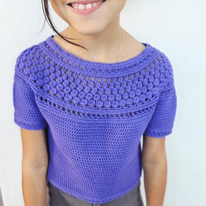 Zinnia Mini Blouse - Crochet pattern 8
