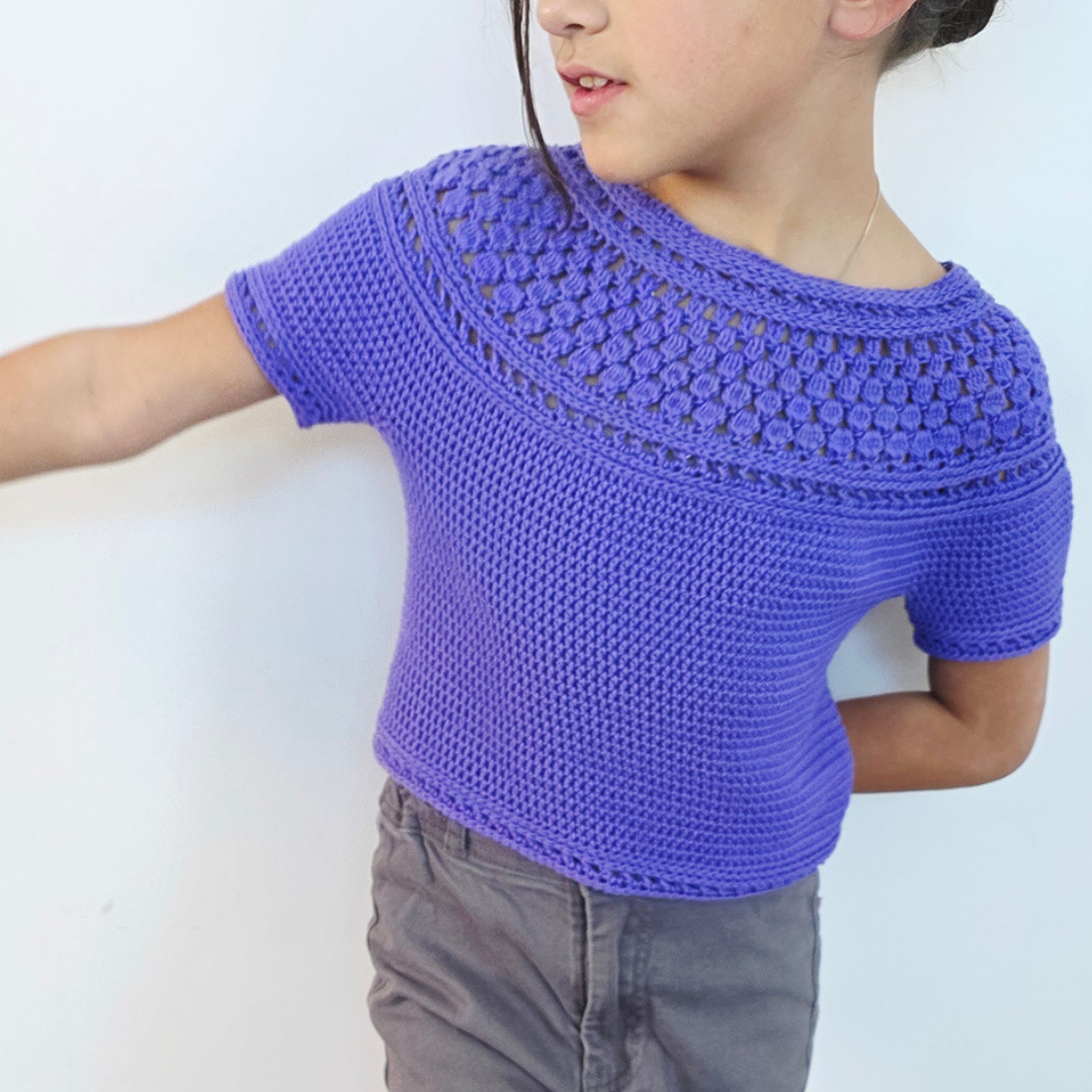 Zinnia Mini Blouse - Crochet pattern 5
