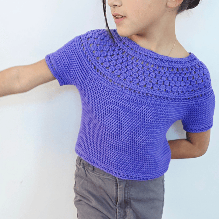 Zinnia Mini Blouse - Crochet pattern 5
