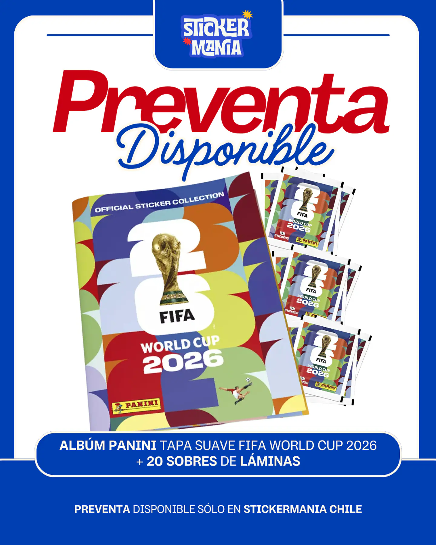 Preventa álbum mundial 2026 + 20 sobres 1