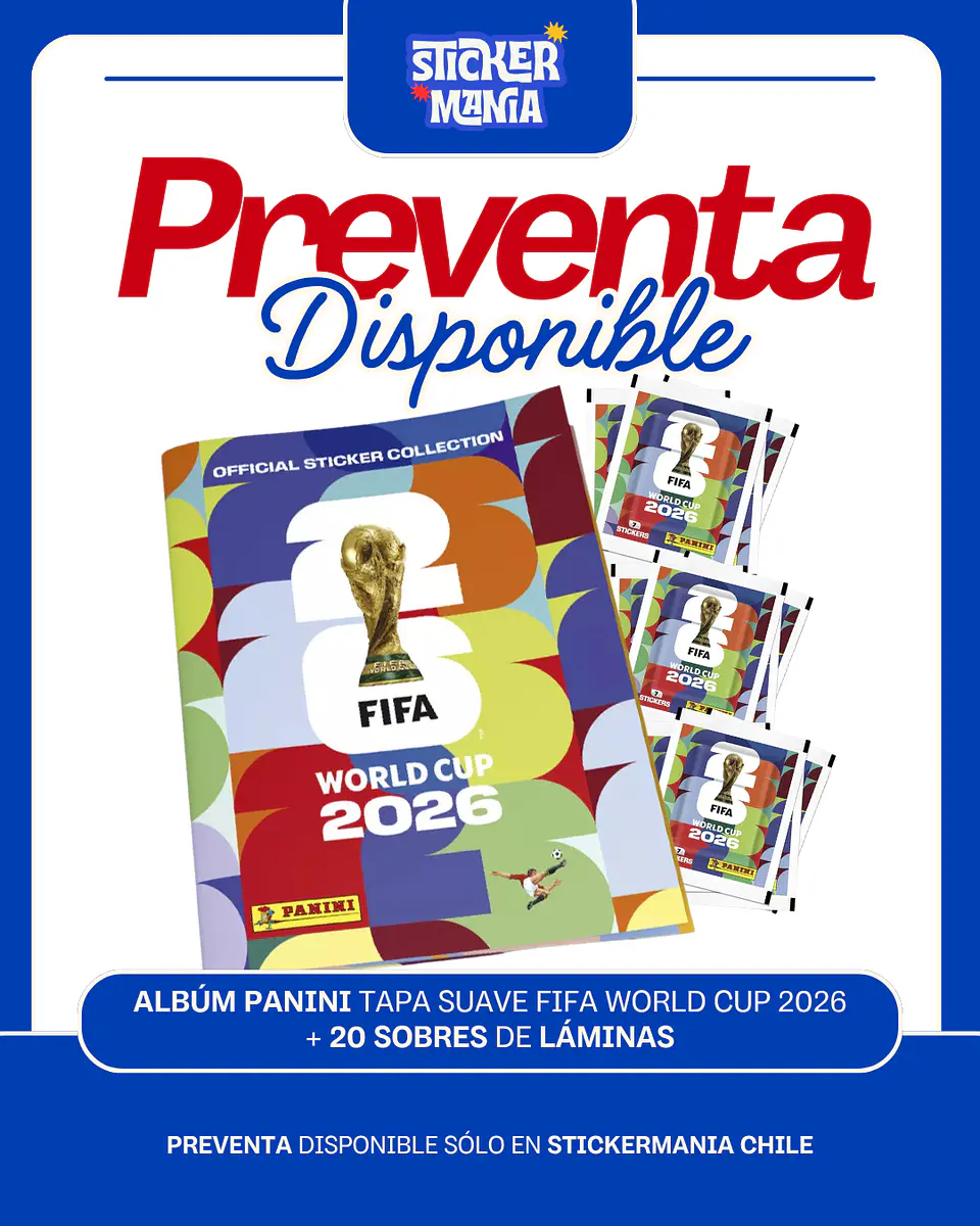 Preventa álbum mundial 2026 + 20 sobres 1