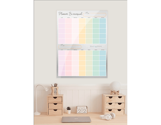 Planner Acrílico Bi-Mensual