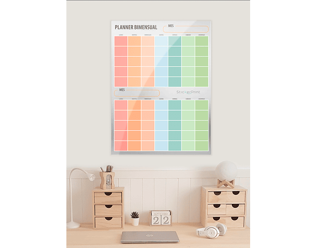Planner Acrílico Bi-Mensual