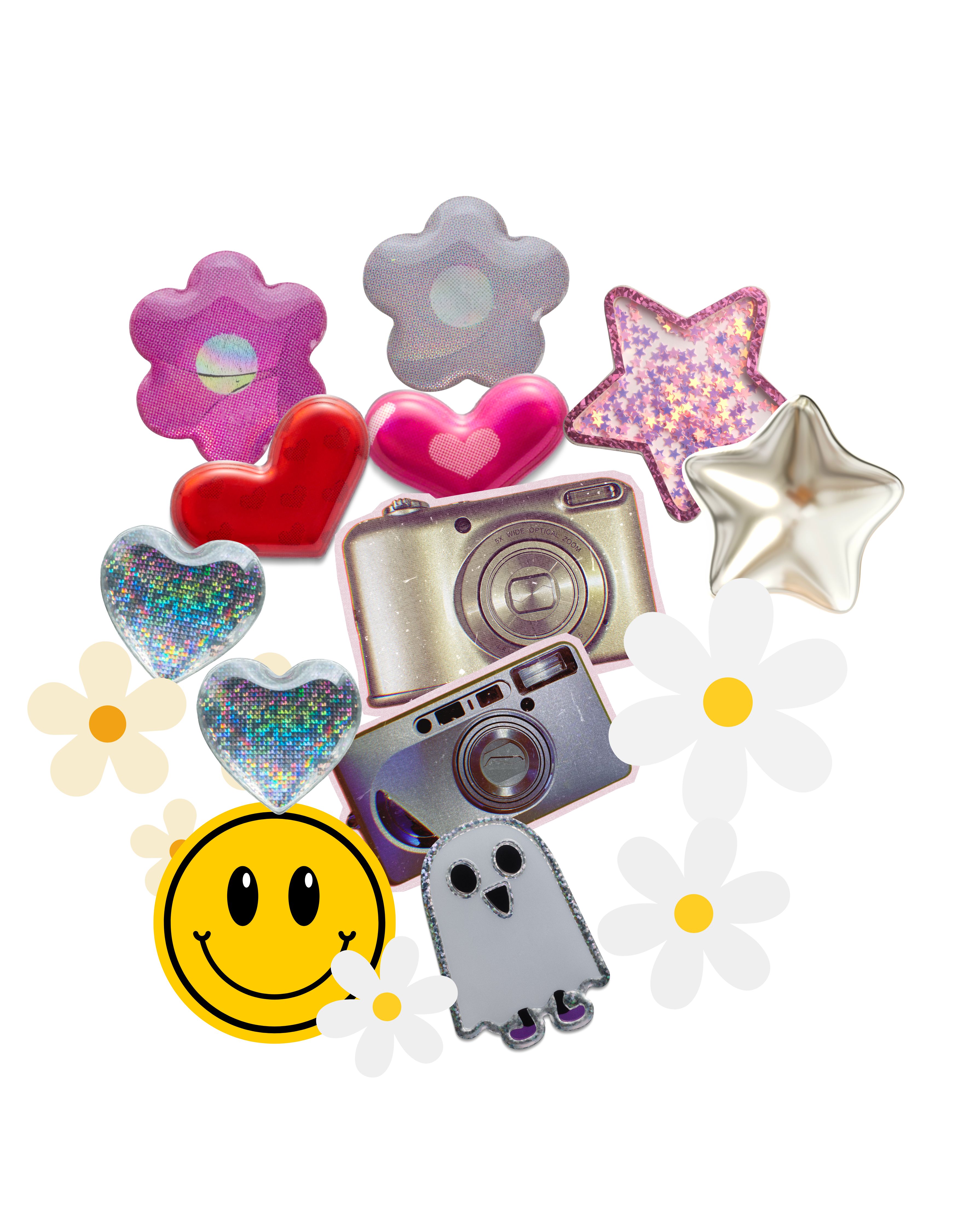 Stickers Calcos Cute Y2K N1 X25 Compu Celu Interiores 1