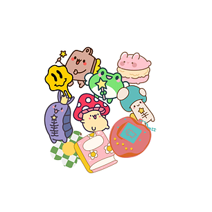 Stickers Calcos Cute Y2K N3 X25 Compu Celu Interiores