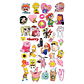 Stickers Calcos Pack Cartoon Varios N2 X25 Compu Celu Interiores - Miniatura 1