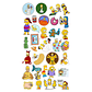 Stickers Calcos Pack Simpson N2 X25 Compu Celu Interiores - Miniatura 1