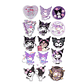 Stickers Calcos Kuromi N1 X25 Compu Celu Interiores - Miniatura 1