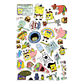 Stickers Calcos Bob Esponja N1 X25 Compu Celu Interiores - Miniatura 1