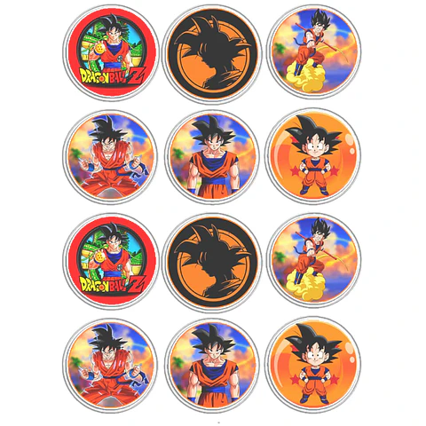 Stickers Calcos Dragon Ball Z N1 X25 Compu Celu Interiores