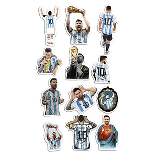 Stickers Calcos Messi N1 X25 Compu Celu Interiores