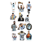 Stickers Calcos Messi N1 X25 Compu Celu Interiores - Miniatura 1