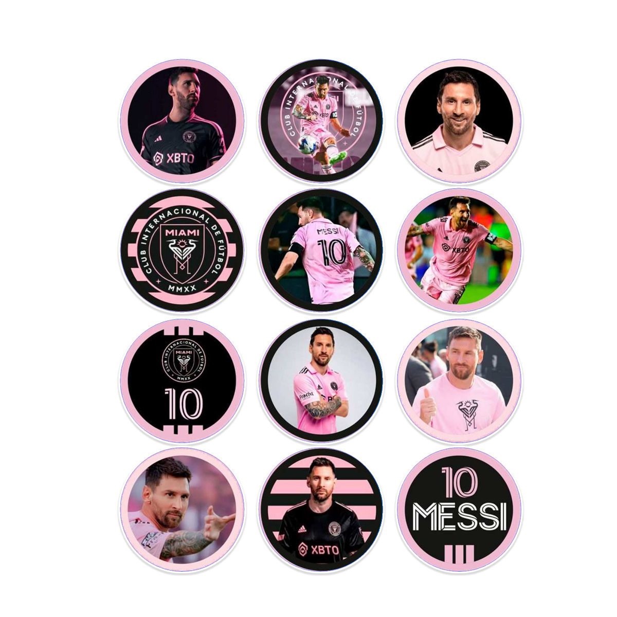 Stickers Calcos Messi N1 X25 Compu Celu Interiores 2