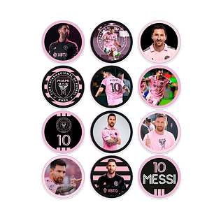Stickers Calcos Messi N1 X25 Compu Celu Interiores