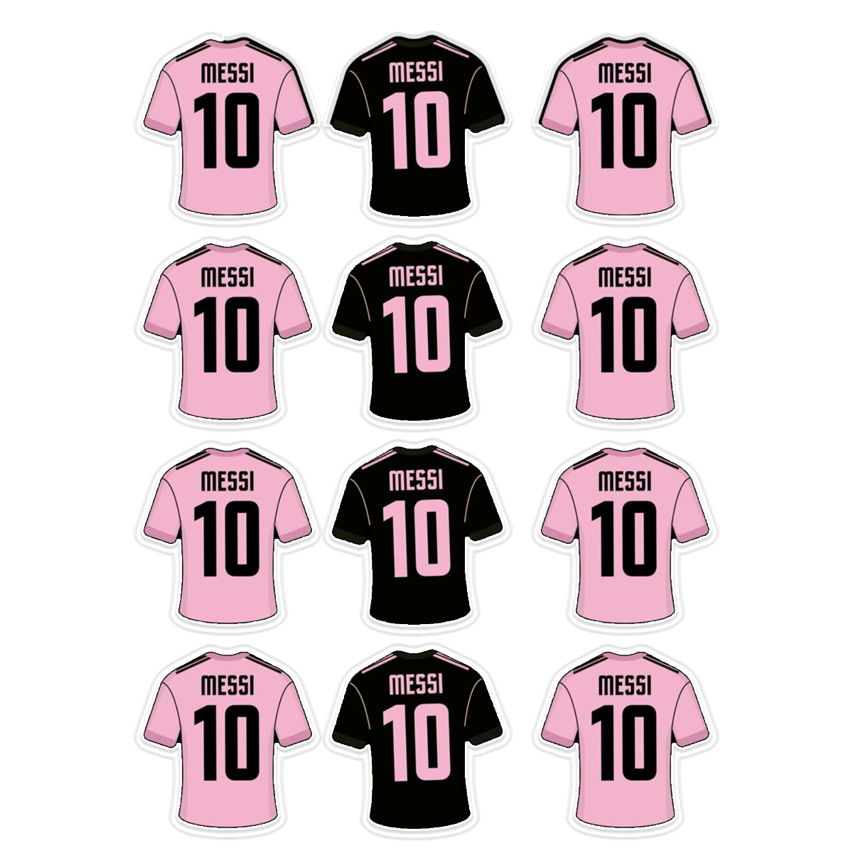 Stickers Calcos Messi N1 X25 Compu Celu Interiores 3