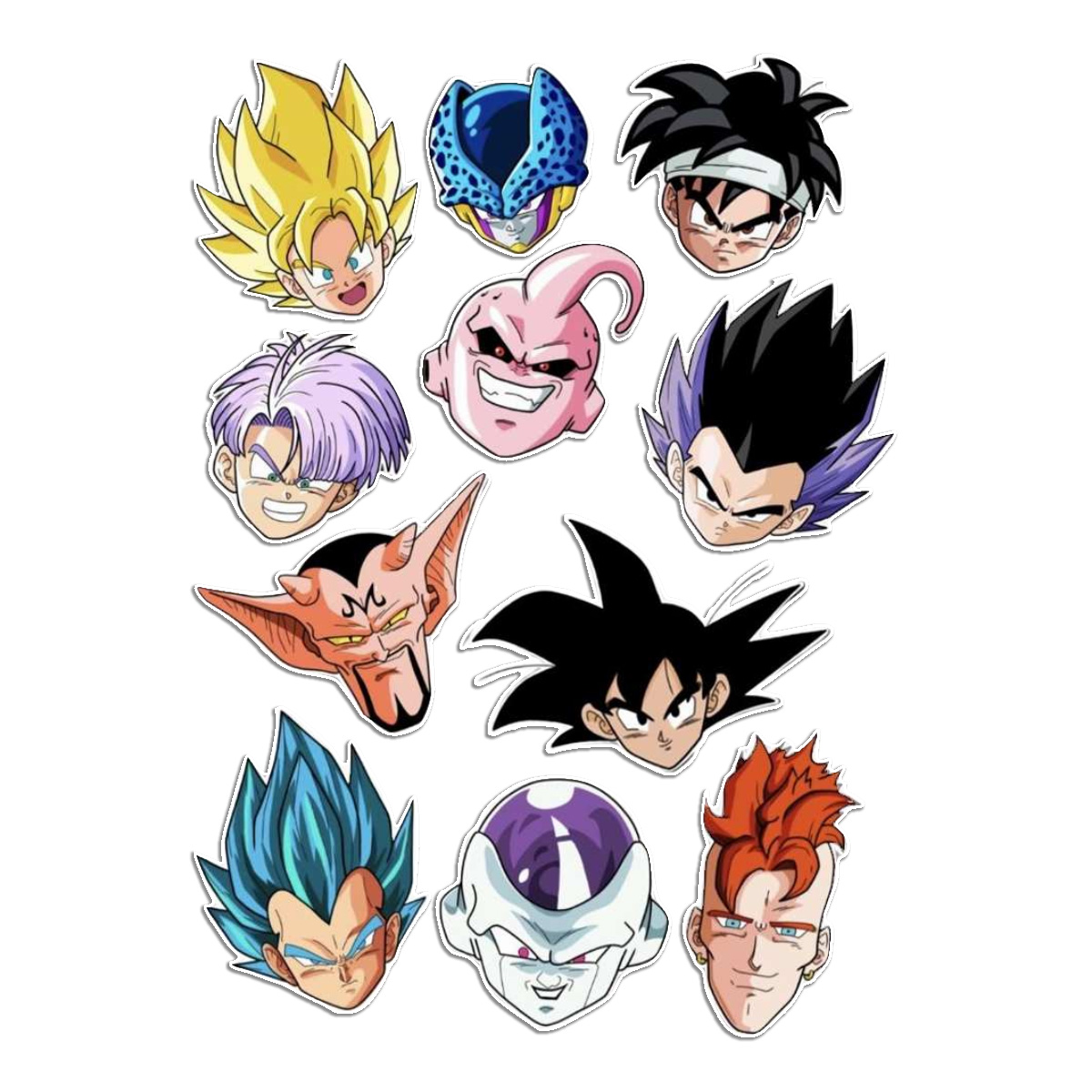 Stickers Calcos Pack Dragon Ball Z N2 X25 Compu Celu Interiores 1