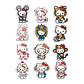 Stickers Calcos Pack Hello Kitty N1 X25 Compu Celu Interiores - Miniatura 1
