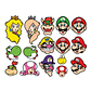 Stickers Calcos Pack Super Mario N1 X25 - Miniatura 1
