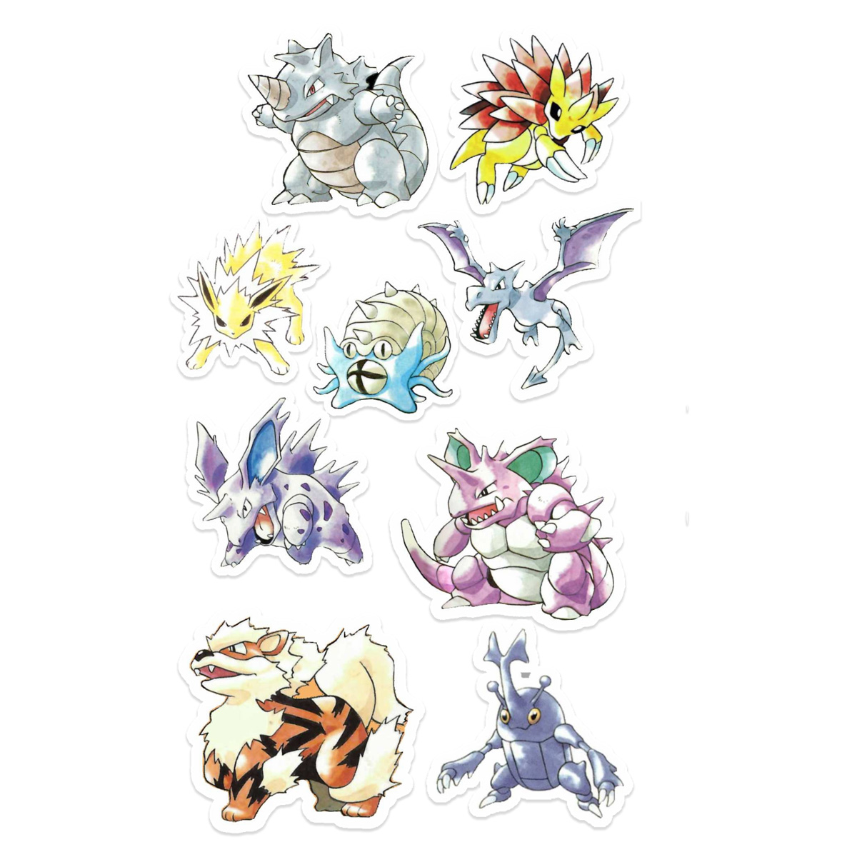 Stickers Calcos Pack Pokemon N2 X25  2