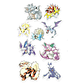 Stickers Calcos Pack Pokemon N2 X25  - Miniatura 2