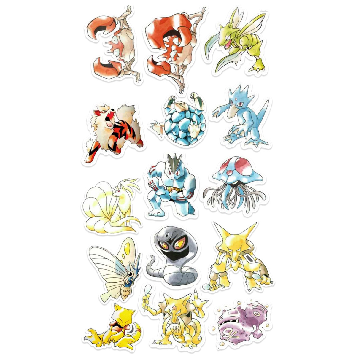 Stickers Calcos Pack Pokemon N2 X25  1