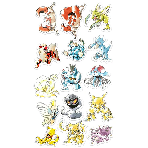Stickers Calcos Pack Pokemon N2 X25 