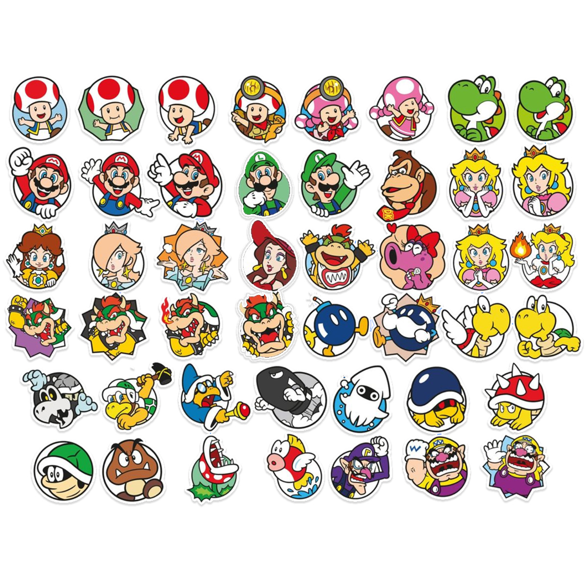 Stickers Calcos Pack Super Mario N2 X25 2