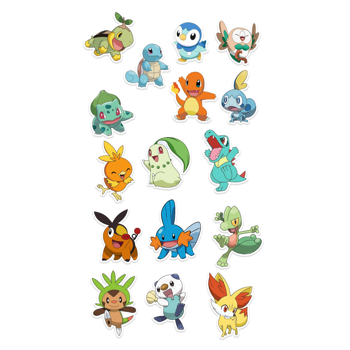Stickers Calcos Pack Pokemon N3 X25  1