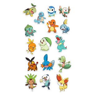 Stickers Calcos Pack Pokemon N3 X25 