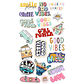 Stickers Calcos Pack Buenas Vibras N1 X25 - Miniatura 2