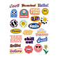 Stickers Calcos Pack Buenas Vibras N1 X25 - Miniatura 1