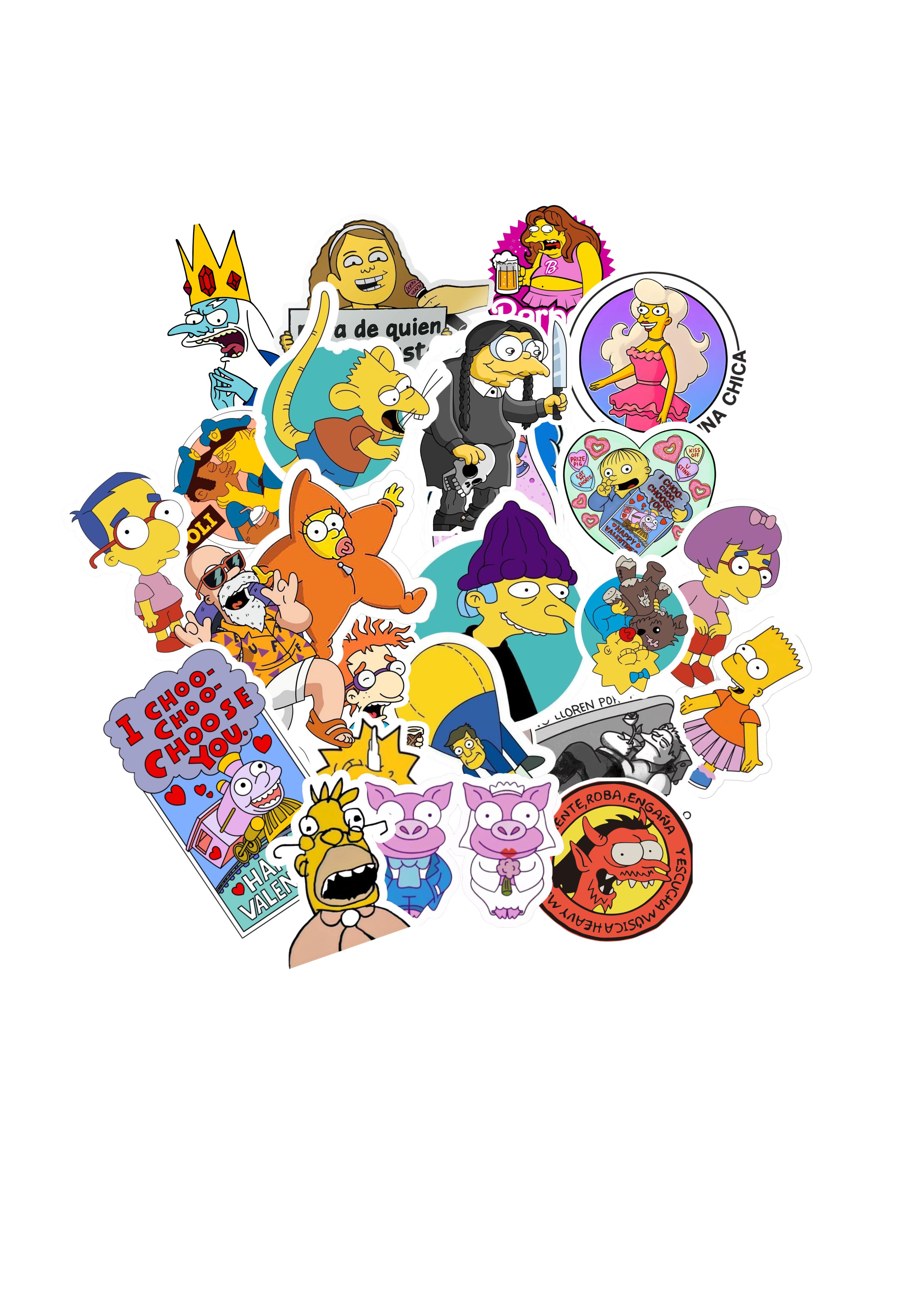 Stickers Calcos Pack Simpson N3 X25 1