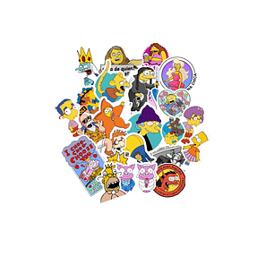 Stickers Calcos Pack Simpson N3 X25