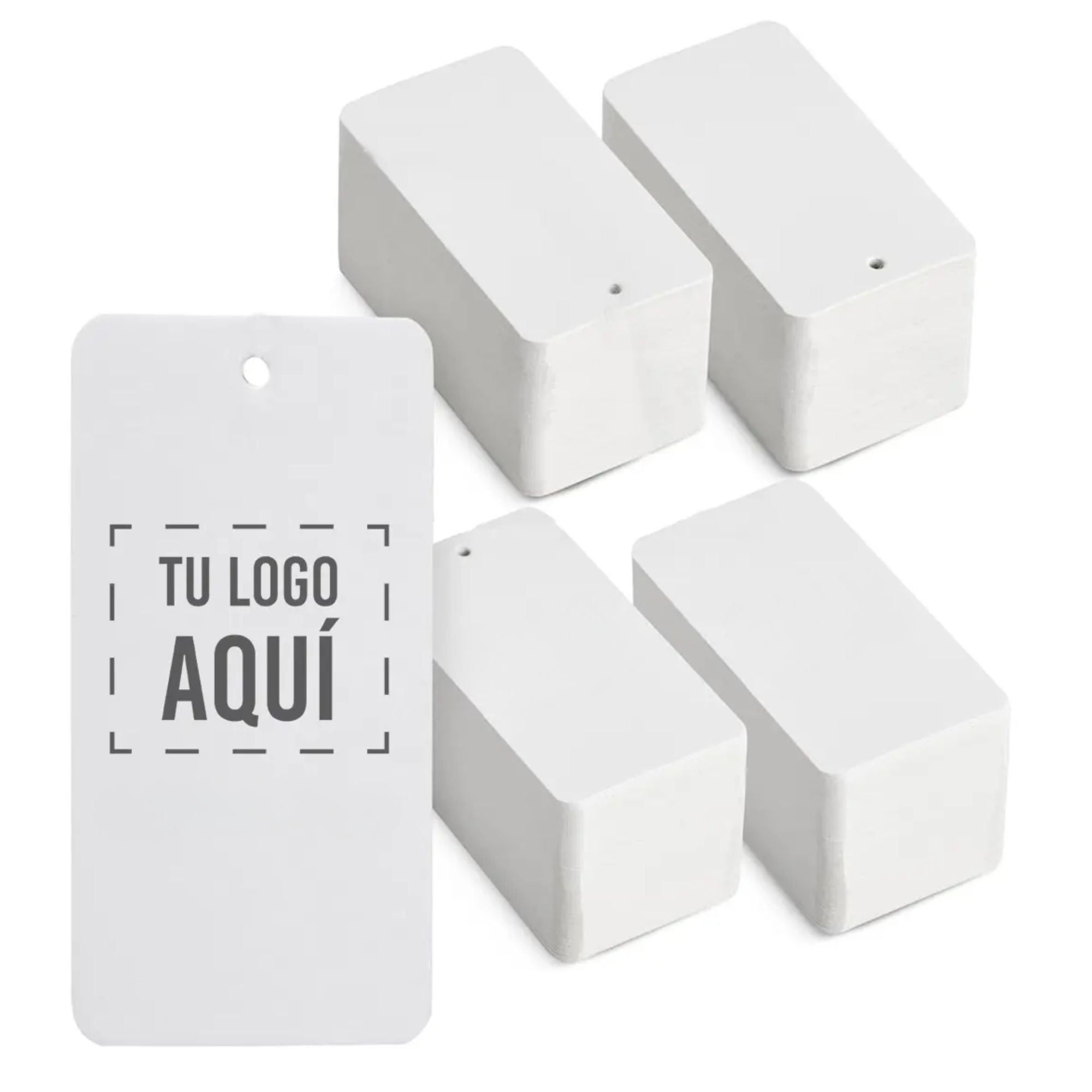 Etiqueta Para Ropa Tag Con Tu Logo 10x5 cm 200grs 1