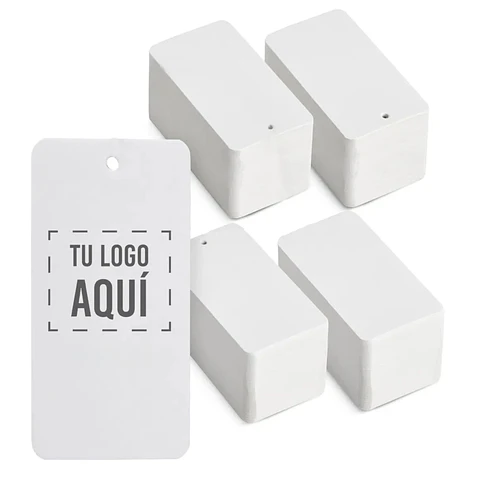 Etiqueta Para Ropa Tag Con Tu Logo 10x5 cm 200grs