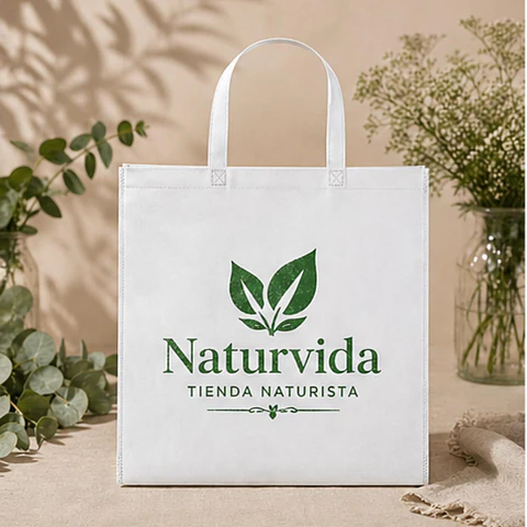 100 Bolsas De Friselina Manijas Asas 30x30x10 Personalizadas
