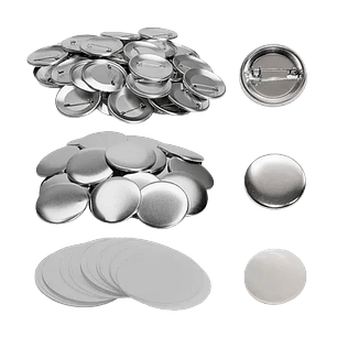 Chapitas de Alfiler Metalizadas