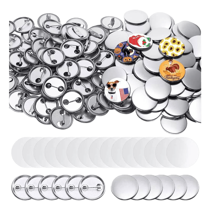 Chapitas de Alfiler Metalizadas 3