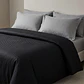Duvet Basic Bicolor Negro - Gris (Funda para Plumón, no acolchado) - Miniatura 2