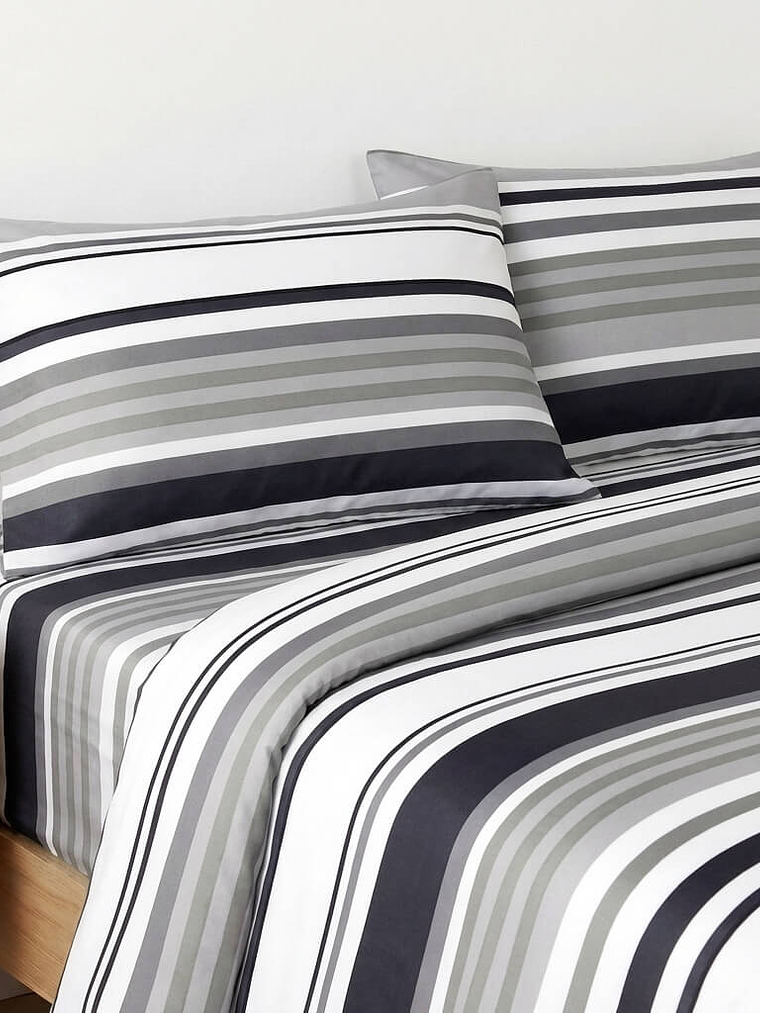 Juego De Cama Estampado Rayas 2