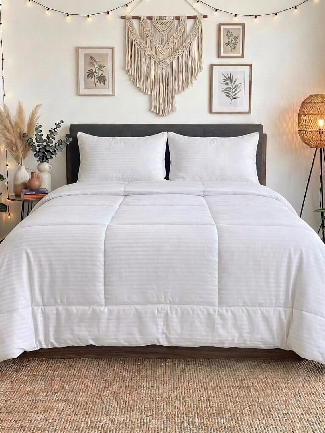 Cobija Tipo Plumon Siliconado + 2 Fundas 1