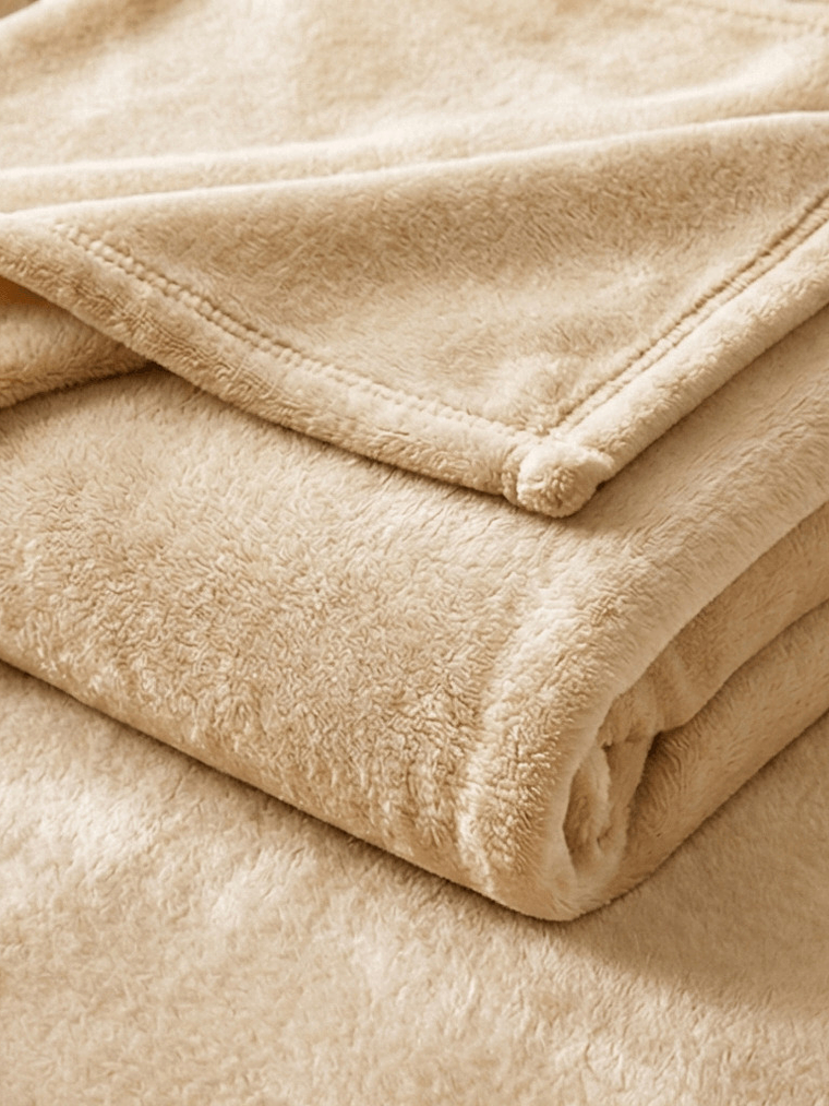 Cobija Flannel Térmica Antialérgica Dorada 2