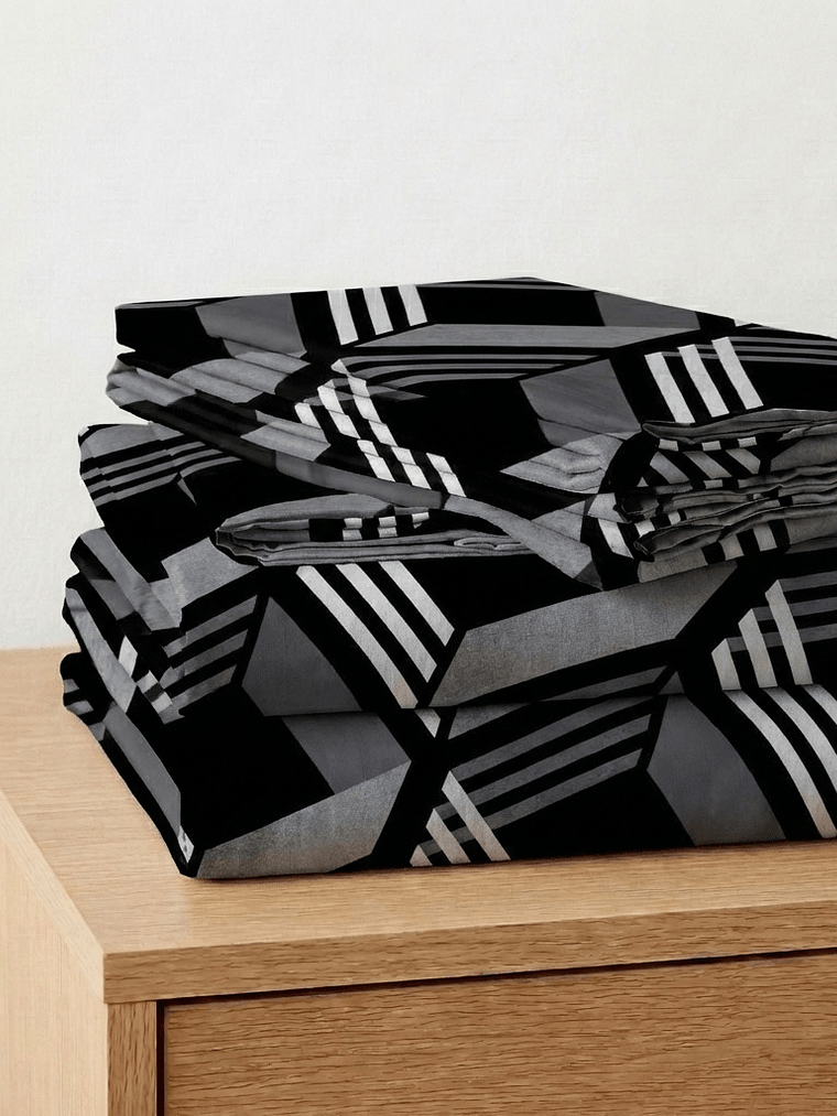 Juego De Cama Estampado Rombos 3