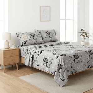 Juego De Cama Estampado Bosque Fenore — Sábanas y Fundas Colombia