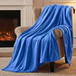 Cobija Térmica Antialérgica Flannel Azul Cobalto - Miniatura 5