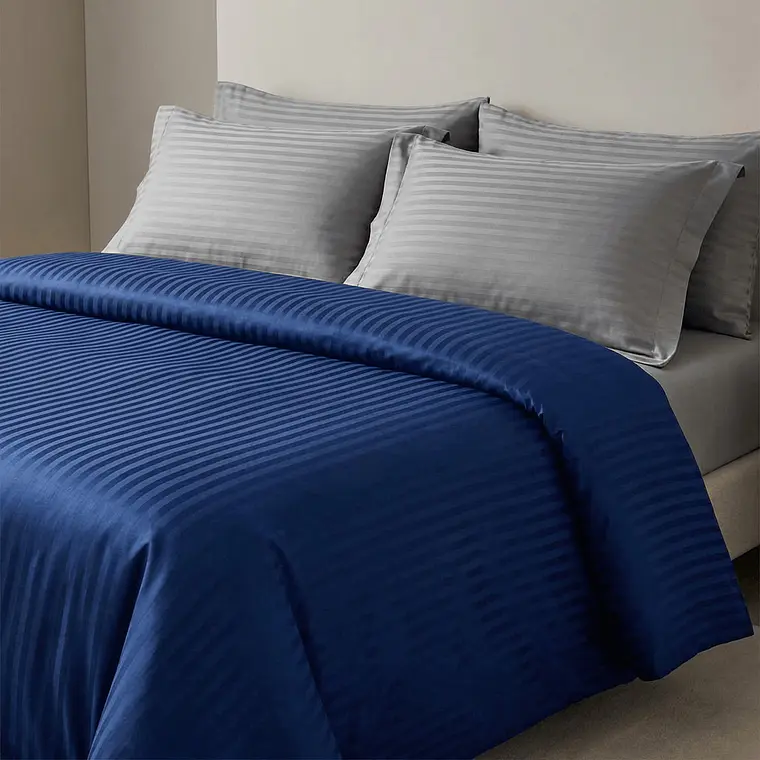 Duvet Basic Bicolor Azul - Gris (Funda para Plumón, no acolchado) 2