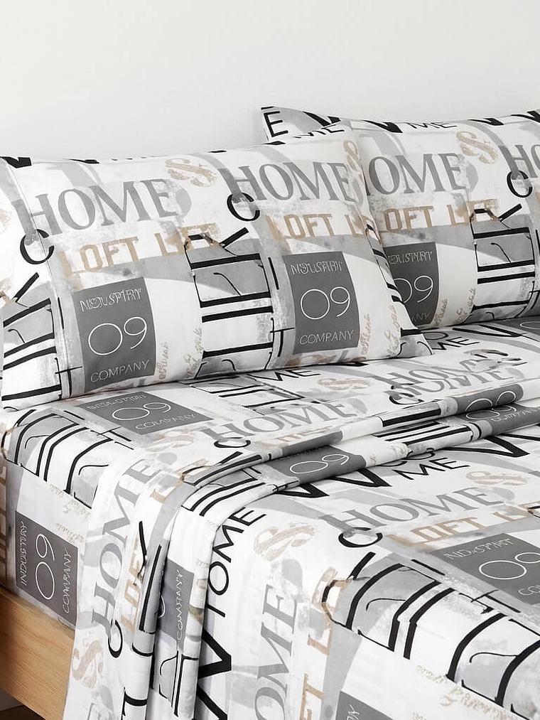 Juego De Cama Estampado Home 3