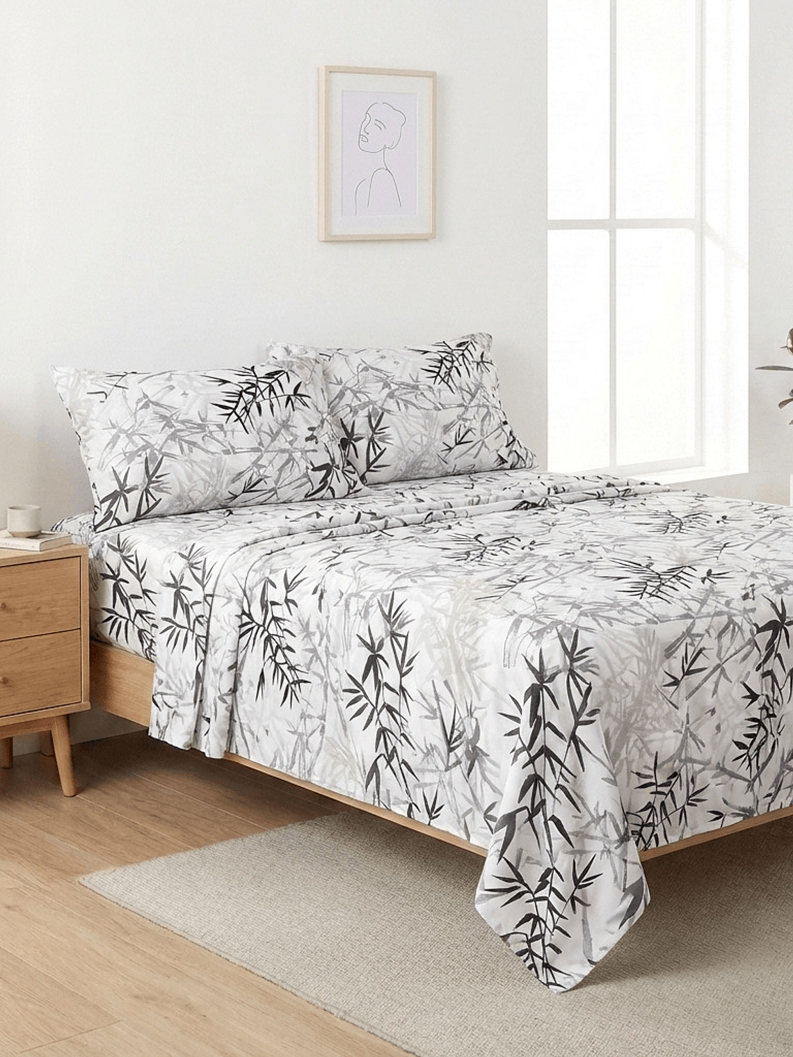 Juego De Cama Estampado Ramas 1