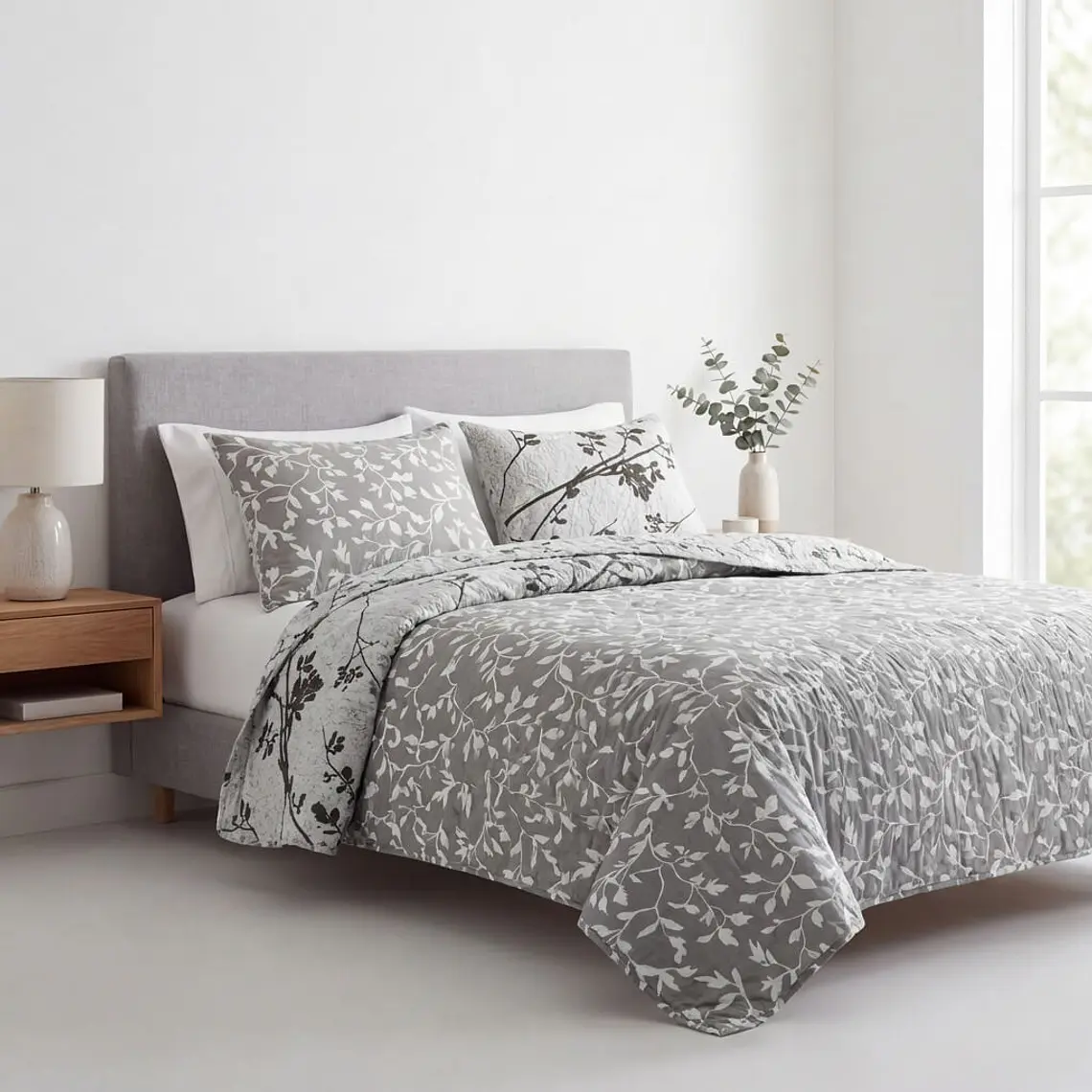 Cubrecama Quilt Estampado Bosque 2